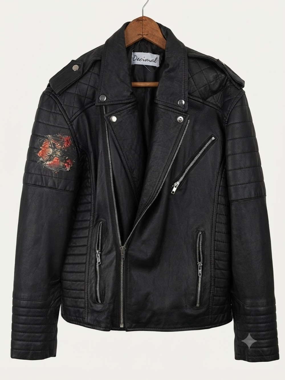 Genuine Custom made 100%sheepskin leather jacket